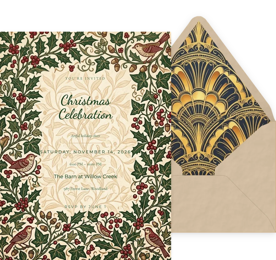 Morris Holly invitation