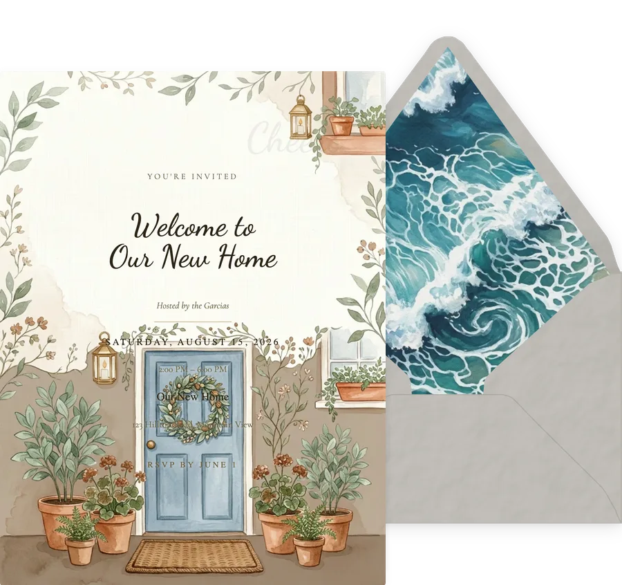 Cozy Home invitation