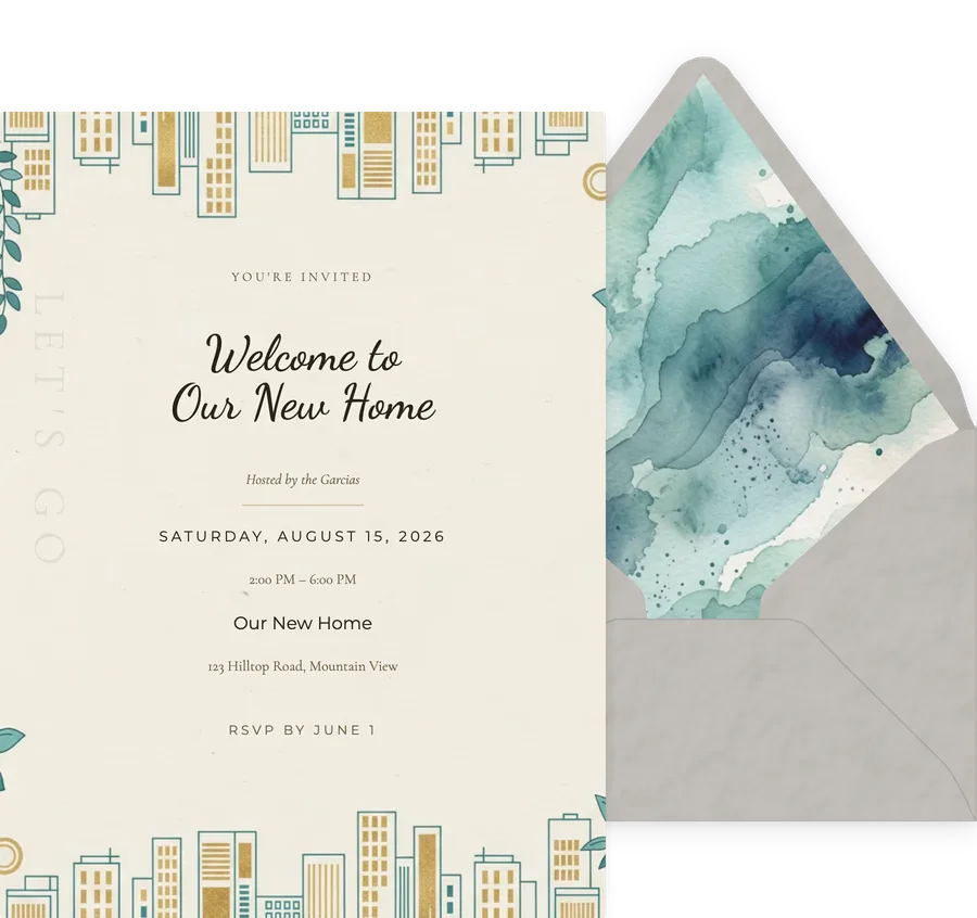 City Apartment invitation