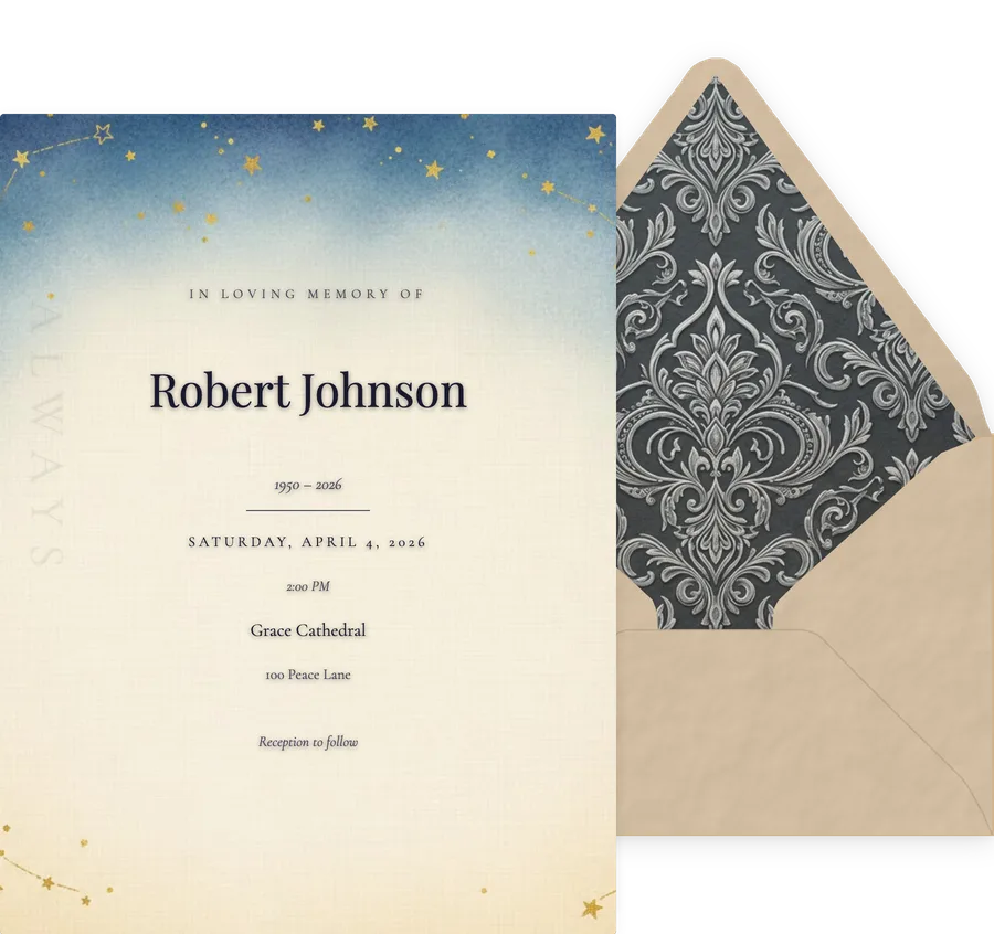 Starry Sky invitation
