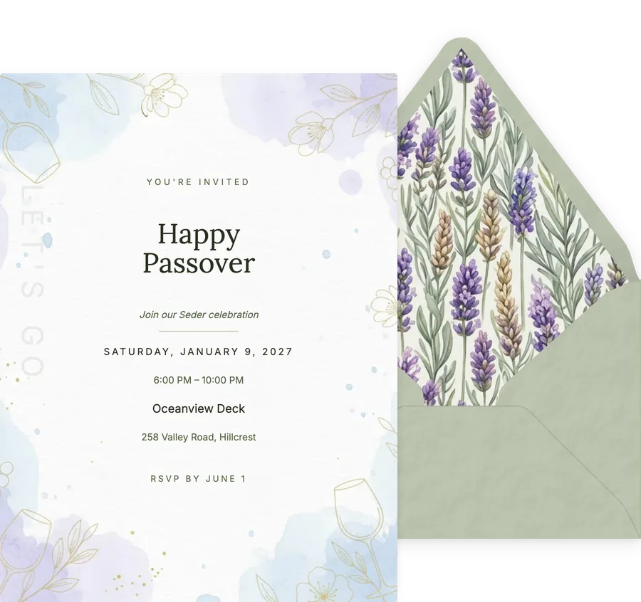 Watercolor Celebration invitation