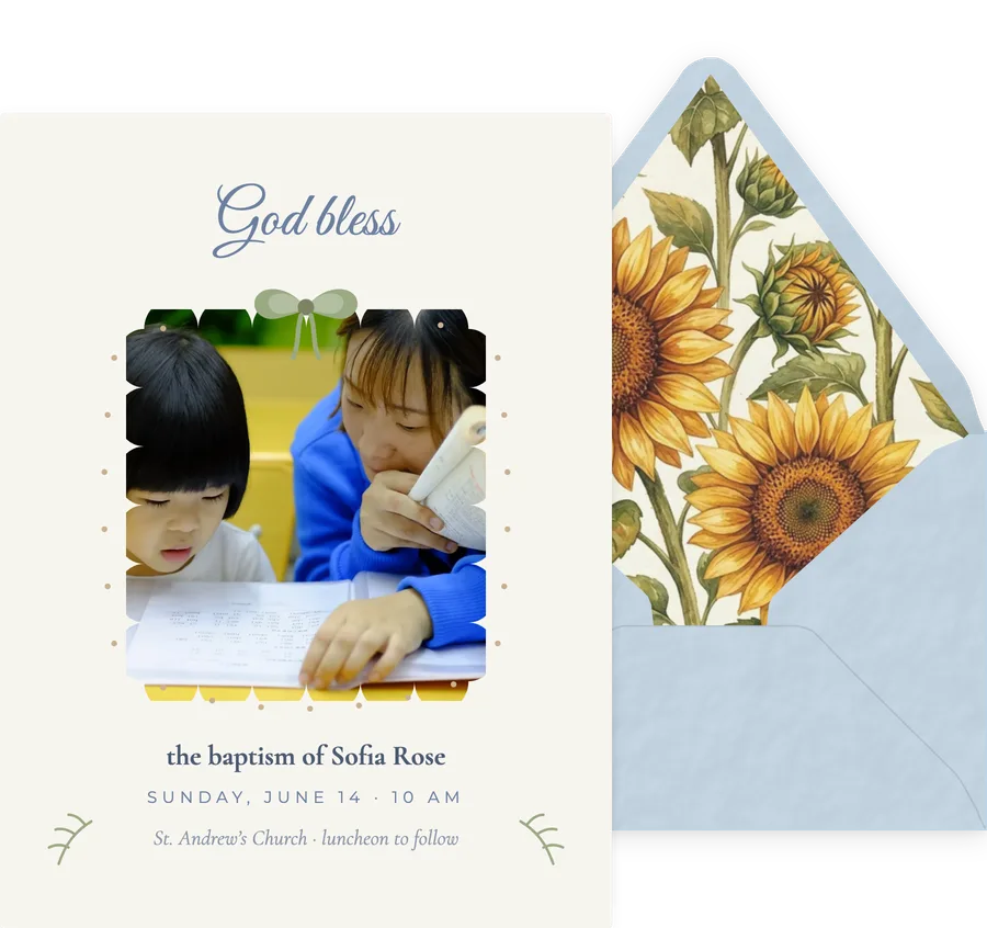 Blessed Day invitation