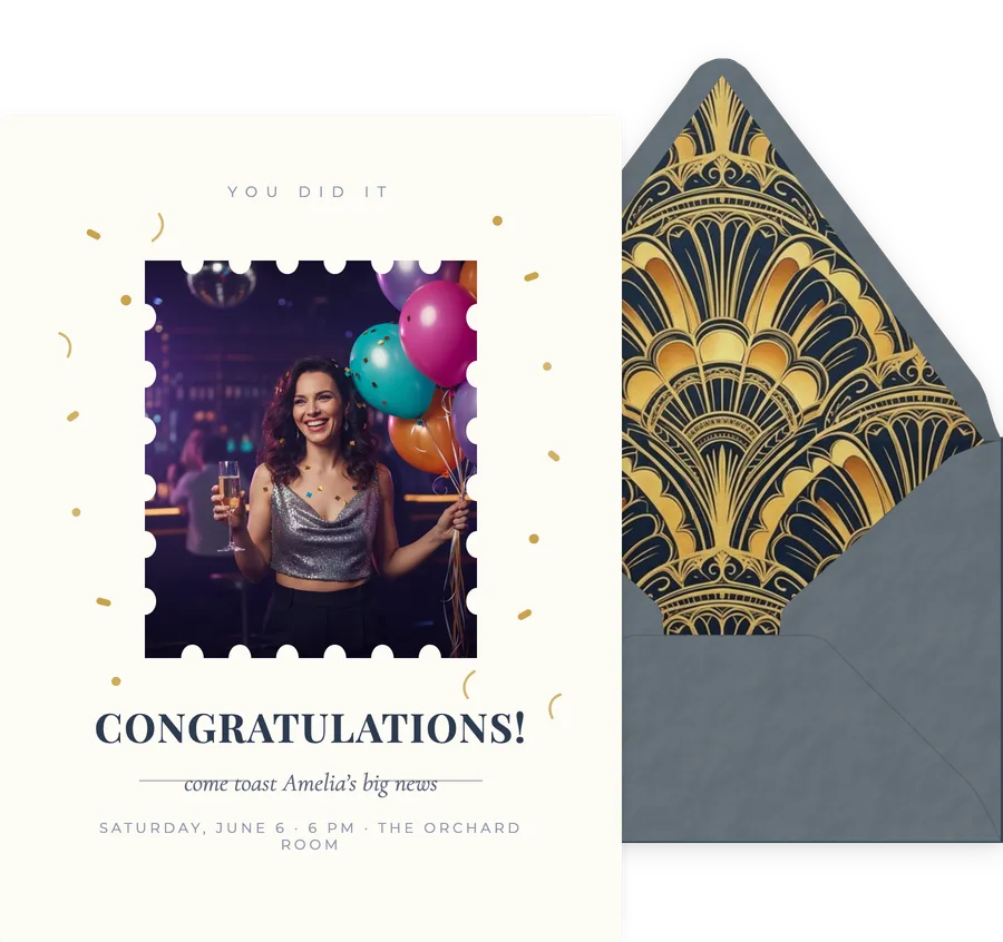 Cheers to You invitation