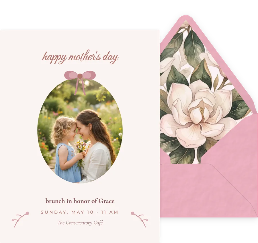 For Mom invitation