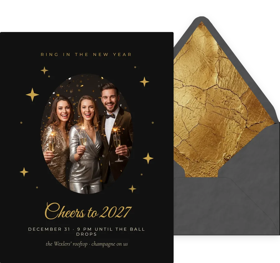 Midnight Toast invitation