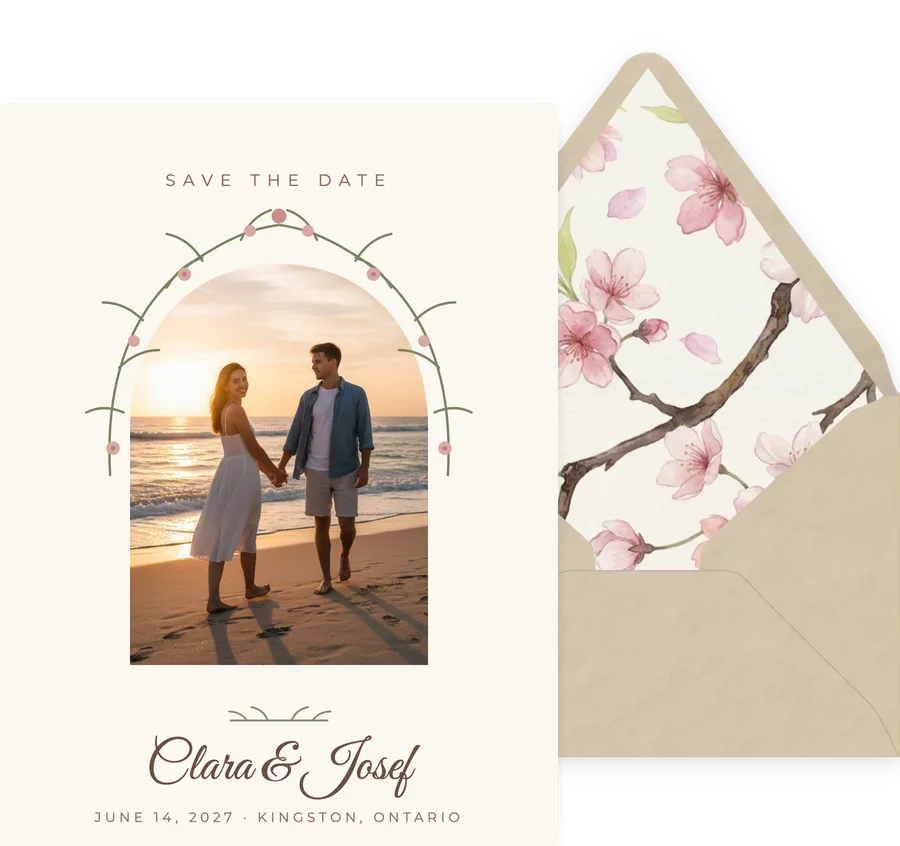 Rose Arbor invitation
