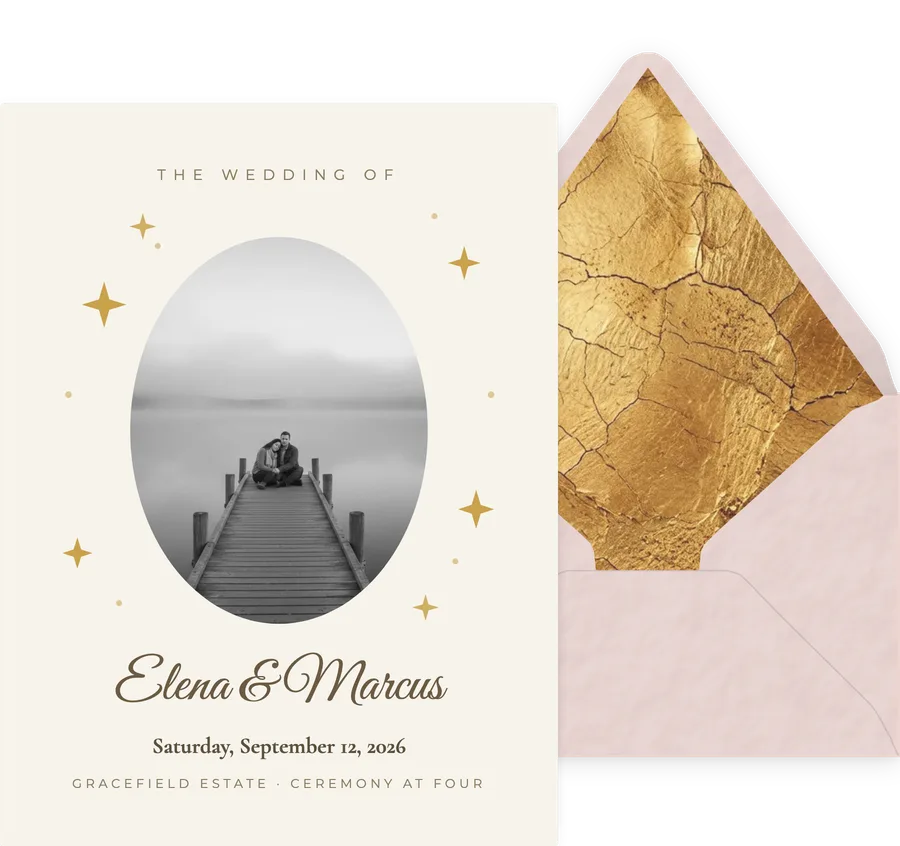 Heirloom Oval invitation