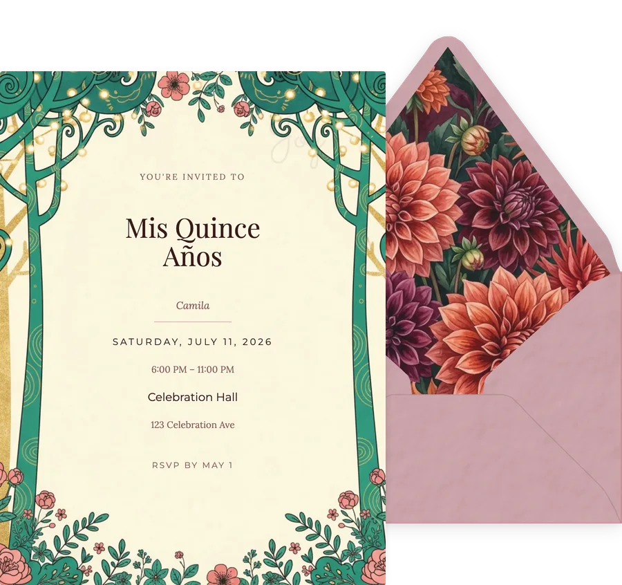 Enchanted Forest invitation