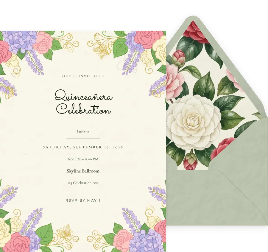 Garden Romance invitation