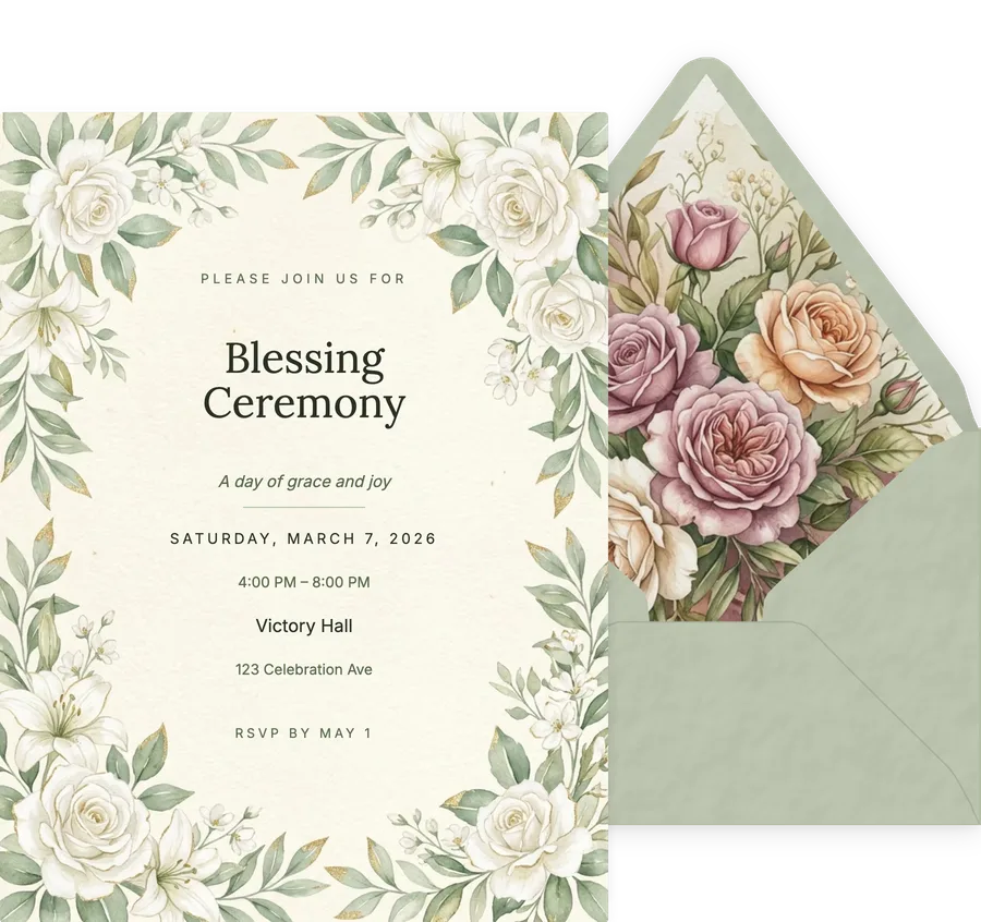 Blessing Garden invitation