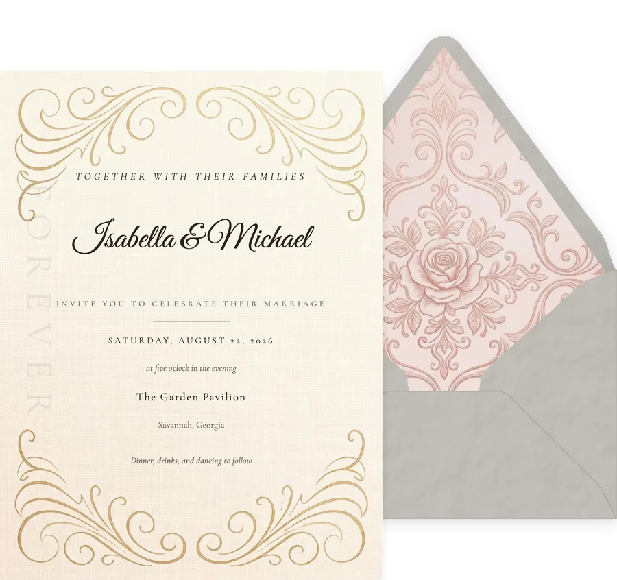 Elegant Script invitation