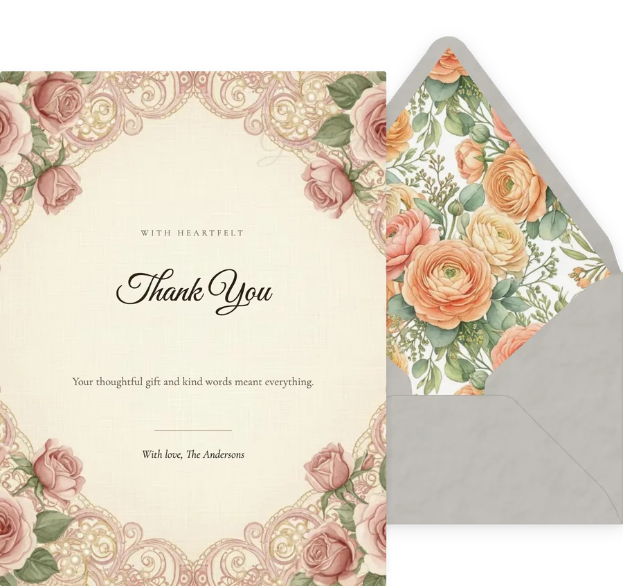 Vintage Floral invitation
