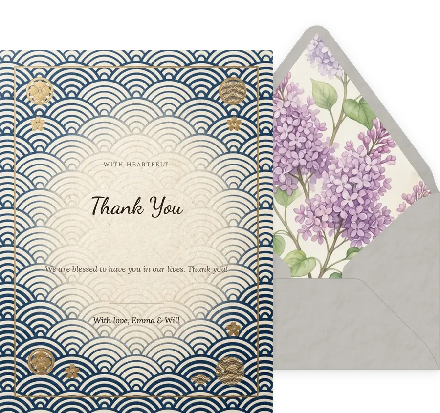 Japanese Wave invitation